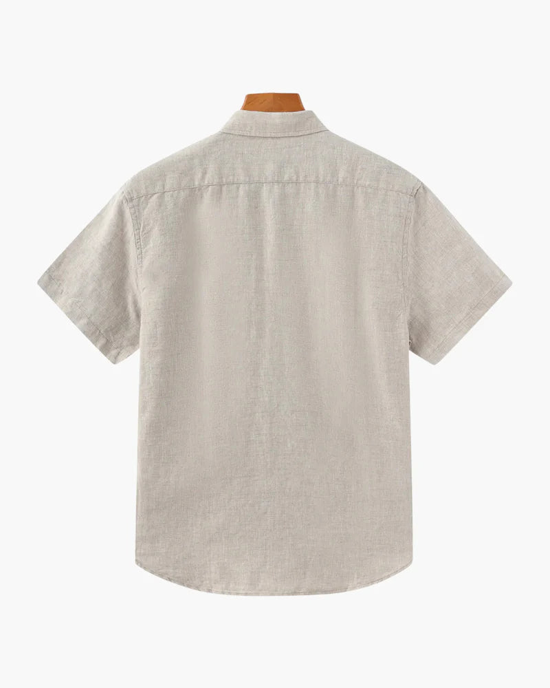 Cape Harbor Linen Shirt – Sand Beige
