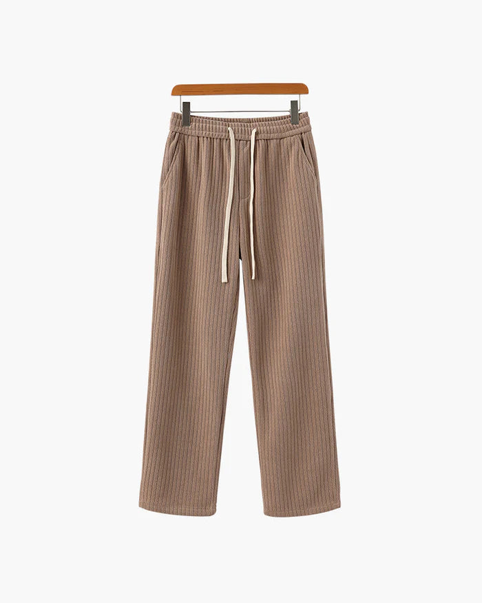 Roman Crest Trousers – Sand Nude
