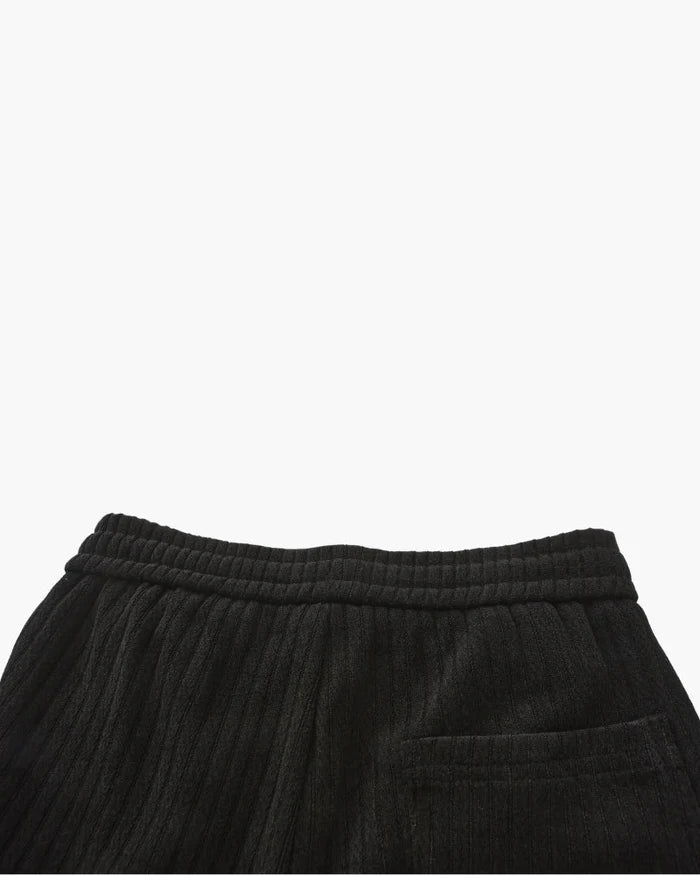 Roman Crest Trousers – Midnight Black