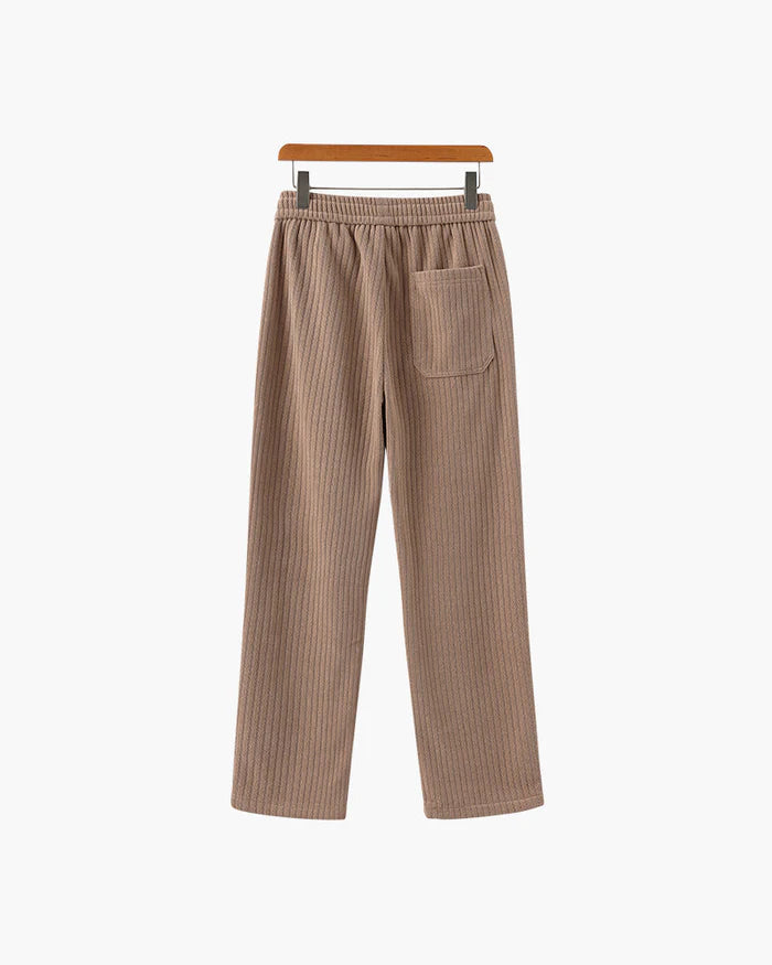 Roman Crest Trousers – Sand Nude