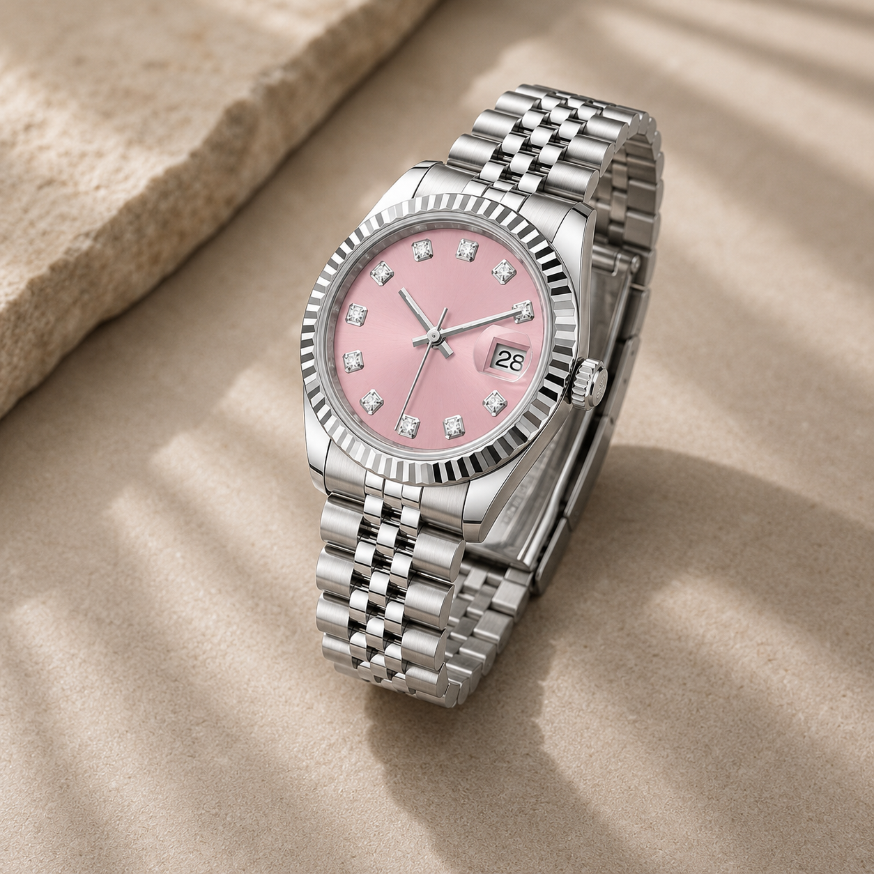 Classic Lady-Datejust "Pink Diamond" 28 mm